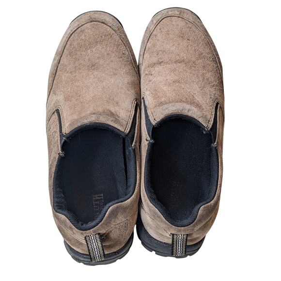 Duluth Trading Slip On Shoes Men 11M Suede Work Hiking Rugged Slip Resist Mocs - Picture 5 of 14